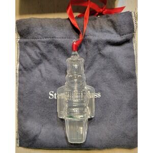 Steuben‎ Glass Nutcracker Christmas Ornament Holiday Decor